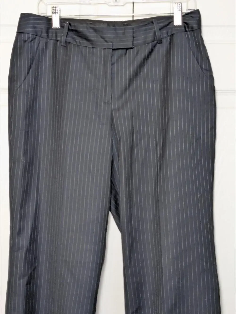 Anne Klein Women’s Pinstripe Wide-Leg Suit Pants, Size 8 - Picture 4 of 9